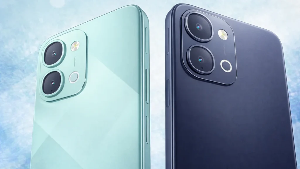 टेबल पर रखा iQOO Z11x 5G स्मार्टफोन।