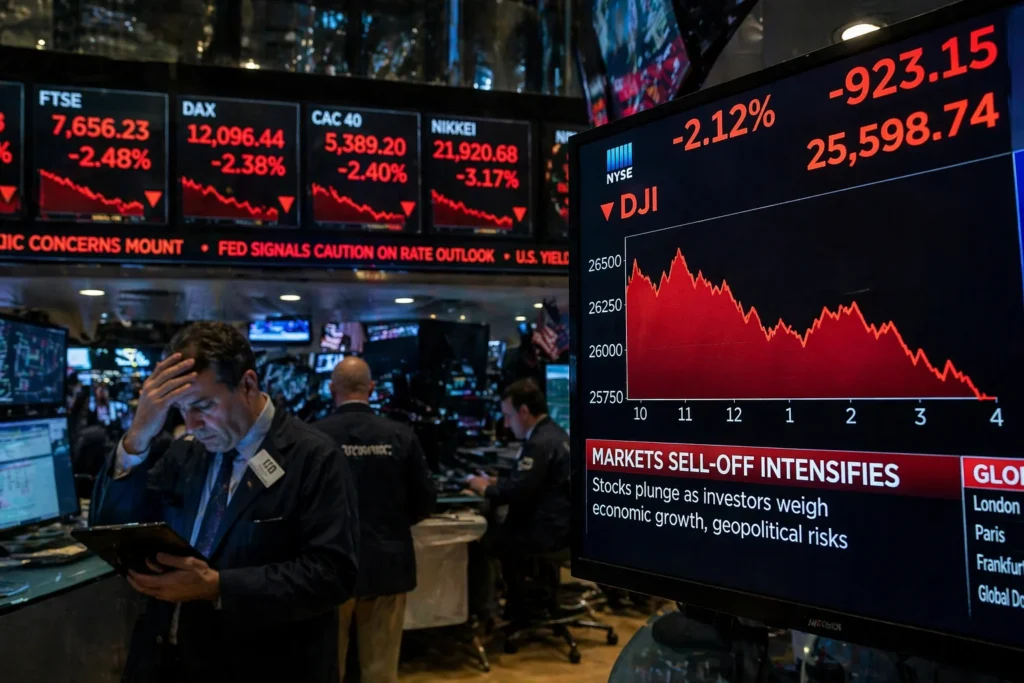 global markets fall iran ceasefire tensions 2026